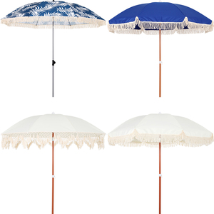 <span class=keywords><strong>Parasol</strong></span> de plage en <span class=keywords><strong>toile</strong></span> jaune à franges, accessoire de luxe, Portable, Vintage, 2023 - Product Image 3