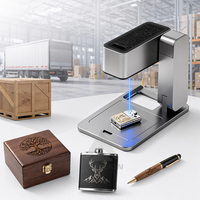 Petite machine de découpe et de marquage portable, pliable, en métal, en acier inoxydable, pour le cuir, le bois, le bricolage, avec refroidissement par air