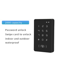 IP68 teclado táctil a prueba de agua lector de Control de acceso inteligente 2000 usuarios 125Khz EM RFID controlador de acceso de puerta independiente