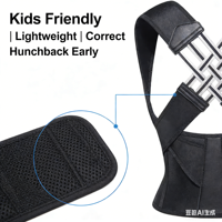 Corrector de Postura para Niños, Protección Profesional, Ligero, Transpirable, Cinturón de Soporte Lumbar de Neopreno para Estudiantes