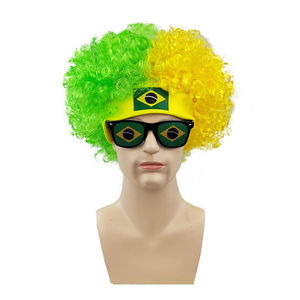 <span class=keywords><strong>Perruque</strong></span> explosive aux couleurs du drapeau national pour supporters, technique de couture, bandeau, lunettes de soleil, Coupe d'Europe pour costume d'équipe nationale - Product Image 4