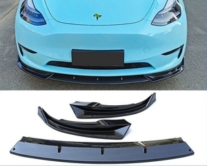 Nâng Cấp Phía Trước Bumper Lip Cho Tesla Mô Hình 3 2019 2020 2021 2022 Spoiler Cơ Thể Kit Điều Chỉnh Phụ Kiện Sợi Carbon - Product Image 2
