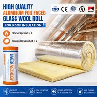 Rouleau de laine de verre ASTM-E84 UL723 avec revêtement FSK, isolation de toiture R11, 3,5 pouces, classe d'incendie A1, isolation en aluminium, couverture en fibre de verre
