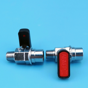 วาล์วบอลเกลียวตัวผู้ต่อกับตัวเมียแบบกันรั่ว FKM รุ่น 6315V G1/8-G1-8 สำหรับเชื่อมต่อท่อหมึกเครื่องพิมพ์ - Product Image 1