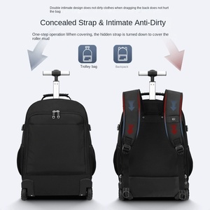 Custom Large Capacity Rucksack Double-shoulder Integrated Rod <b>Trolley</b> <b>Bag</b> Air Backpack Vacuum Compression Waterproof Features - Product Image 2