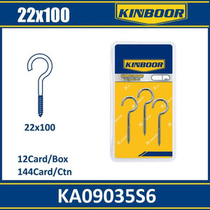 Fornitura all'ingrosso di ganci aperti di tipo 22x100 L alla rinfusa 12 carte Per scatola di ferro/materiale metallico - Product Image 1