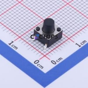 GT-TC089C-H065-L1 Tactile Switch SMD-4P,6x6mm Switch Single Pole Single Throw Round Button 1N Vertical Mount - Product Image 1