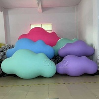 Ballon géant en PVC Nuage Hélium LED Illuminé Nuages gonflables colorés pour la décoration d'événements