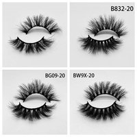 Faux cils bouclés en bande complète D, personnalisables, synthétiques, réutilisables, effet russe, vente en gros