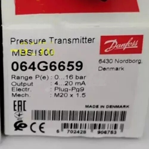 Transmisor de Presión Danfoss MBS1900 064G6659 Disponible en Stock - Product Image 1