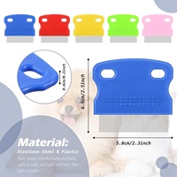 2022 Amazon Bán Chạy Dog Accesory Nhựa Thép Không Gỉ Pet Bọ Chét Chấy Sạch Lược Cho Vật Nuôi Chống Bọ Chét