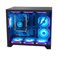 PCOOLING Nouveau Design Atx Case Pc Multi Cooling Fan Support Gaming Chassis Mesh Design Computer Gaming Pc Case