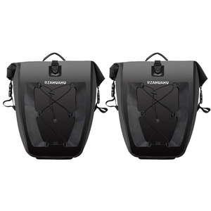 Alforjas de bicicleta de gran capacidad, 2 uds., bolsa impermeable para bicicleta trasera para ciclismo de viaje - Product Image 1