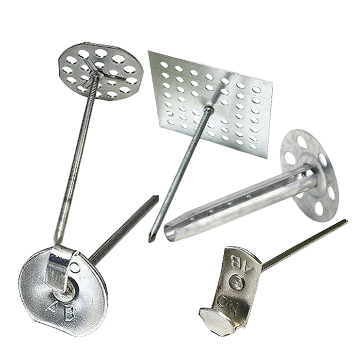 Самоклеящаяся крепежная застежка из минеральной ваты на заказ, перфорированная изоляционная застежка из металла