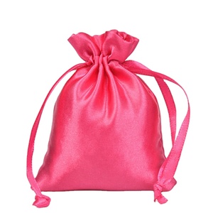 Satin Jewelry Cosmetics Lipstick <b>Gift</b> Packaging <b>Bag</b> <b>Wedding</b> Celebration Silk Drawstring <b>Bags</b> With Logo - Product Image 2