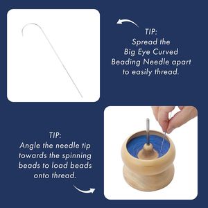 Outil de pose de perles en plastique avec bol rotatif pour la fabrication de bijoux DIY, bracelets et colliers - Product Image 3