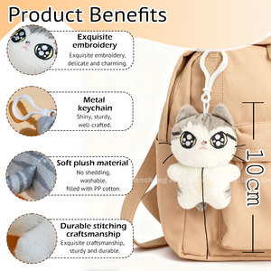 Cá Nhân Ban Đầu Sang Trọng <span class=keywords><strong>Keychain</strong></span> Phiên Bản Mèo Sang Trọng <span class=keywords><strong>Keychain</strong></span> Tùy Chỉnh <span class=keywords><strong>Keychain</strong></span> Sang Trọng Mặt Dây Chuyền Đồ Chơi - Product Image 3