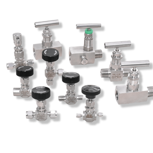 Válvula de instrumento regulador de codo de Control Manual de aleación de C-276 válvula de aguja de virola de ángulo recto para agua Gas aceite-potencia hidráulica - Product Image 5