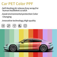 Film de protection de voiture liquide mat PET, or, film de protection de voiture mat métallique, changement de couleur automatique, vinyle, feuille de décoration