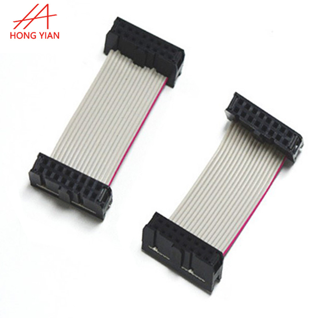 Flexible Flat Ribbon Cable 22 24 26 28AWG Gray Connector 6 8 10 14 16 20 24 26 30 34 40Pin Flat Cable Connector
