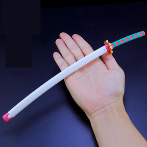 Portachiavi in Metallo Personalizzato Anime Giapponese Demon Slayer <span class=keywords><strong>Kimetsu</strong></span> No Yaiba, Spada Giocattolo Artigianale Samurai di <span class=keywords><strong>Kimetsu</strong></span> - Product Image 2