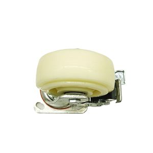 Mittelschwere Lenk rolle mit Gewindes tiel PP-Rad Hochleistungs-Rollen möbel wagen Stahl gummi material - Product Image 2