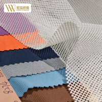 Tissu en maille 100 % polyester tricoté chaîne, couleurs personnalisées, séchage rapide, respirant, résistant à l'abrasion, directement de l'usine, pour chaussures de sport d'extérieur