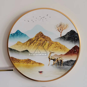 30 60 90 100 120 cm Round Aluminum Alloy Oil Painting <strong>Other</strong> <strong>Frame</strong> for Artistic Pictures Photo Framing - Product Image 1