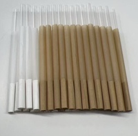 Lot de 1000 cônes en papier roulé en pâte de bois écologiques faits à la main, roses, 109 mm, qualité supérieure, impression quadricolore personnalisée