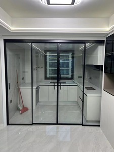 Porte Scorrevoli Esterne in Vetro Doppio, Porte Scorrevoli in Alluminio con Vetro - Product Image 4
