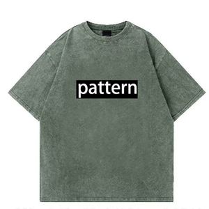 เสื้อยืดคอตตอนวินเทจ สีพื้น เรียบง่าย สปอร์ต แขนสั้น เสื้อผู้ชาย สั่งทำเพิ่มลายได้ - Product Image 3