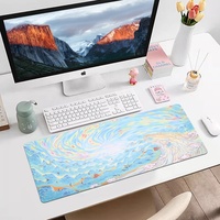 Tapis de souris de jeu personnalisé Blue Cloud Esport avec repose-poignets XXL en caoutchouc pour le bureau et la maison