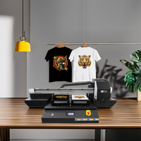 SinoColor haute qualité A2 deux têtes i1600 2400dpi double plaque 3d gaufrage numérique multicolore t-shirt DTG imprimante textile