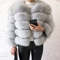 Jaket Bulu Rubah Asli Model Terbaru untuk Musim Dingin, Mantel Bulu Alami untuk Wanita, Mantel Bulu Wanita Trendi