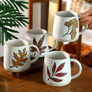 High Quality Custom Cartoon Porcelain Hand-Painted Underglaze Color Business Gifts Office High-Value Reusable Coffee Mug - Product Image 2
