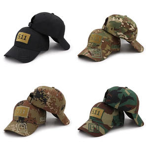 Gorra de béisbol deportiva táctica con logotipo personalizado gorra de camionero de camuflaje de algodón impermeable con parche frontal - Product Image 1
