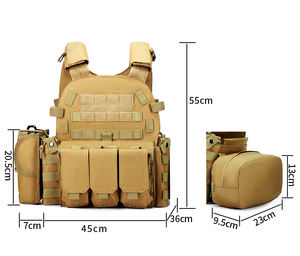 JSH เสื้อกั๊กยุทธวิธีไนลอนปรับได้น้ำหนักเบาถอดง่ายพร้อมแผ่นสีดิจิตอลพีวีซีสะดวกสบายสำหรับการใช้งานกลางแจ้ง - Product Image 5