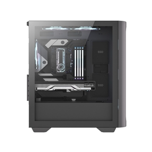 JNP 공장 RGB 팬 메쉬 게이머 미드 타워 Matx 게임 수냉 시스템 전원 공급 장치 PC 팬 게임 케이스 컴퓨터 - Product Image 4