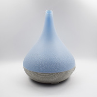 Diffuseur d'huiles essentielles d'aromathérapie bleu craquelé, 7 couleurs, Led changeantes, bureau, brume fraîche, humidificateur 550ml