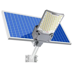 Lampe solaire <span class=keywords><strong>LED</strong></span> étanche IP65 pour rue, résistante aux intempéries, en ABS durable, pour extérieur, avec panneau solaire séparé - Product Image 1
