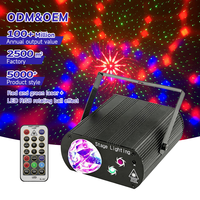 Projecteur Laser Rotatif LED Couleurs Rouge Vert en Alliage d'Aluminium pour Fête DJ Disco KTV Bar Scène 100V 240V - Vente en Gros