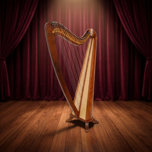 Harpe à cordes rondes Ho Hunts HH-S en bois de rose à 31 cordes, fabriquée au Pakistan - Product Image 3