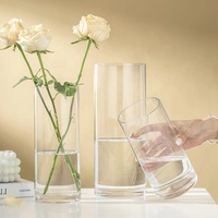Nordique Transparent en forme de boule Art déco Design verre Vase sol fleur anniversaire personnalisable taille cristal décoration
