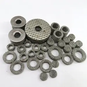 Forma ad anello 316l maglia in rete metallica silenziatore in metallo compresso sexhaust guarnizione