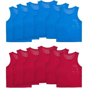 Chalecos de Entrenamiento Personalizados, Juego de 12/24, Ligeros, de Poliéster, para Niños, Jóvenes y Adultos, para Entrenamiento de Baloncesto en Todas las Temporadas - Product Image 2