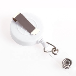 Porte-badge de travailleur social en feutre rétractable en plastique de 32mm, vente en gros par sublimation-pour accessoiriser votre professionnel - Product Image 3