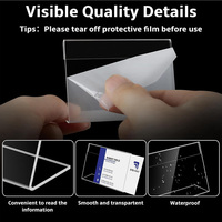 Support de panneau de cadre photo en acrylique 8.5x11, support de menu vertical en forme de L en plastique transparent