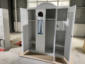 Armoire moderne en <span class=keywords><strong>métal</strong></span> pour enfants, garde-robe ajustée, à usage domestique, armoire de rangement avec clés, porte - Product Image 4