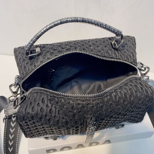Wholesale Unisex Fashion Vintage Mesh Leather Crossbody Handbag with Letter Decoration and Chains Lightweight Large Capacity - Product Image 6