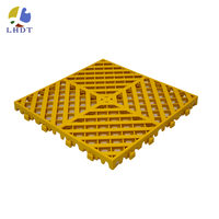 Carrelage de sol de garage de vidange de lavage de voiture à emboîtement en PP LHDT-4002 pour grille de sol de garage de salle de lavage de voiture